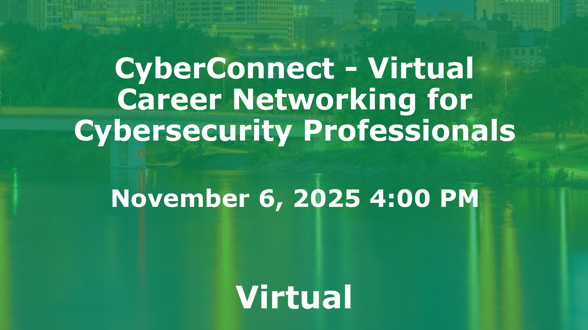 CyberConnect - Virtual Career Networking for Cybersecurity Professionals event image